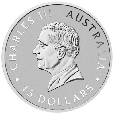 AUSTRALIE 15 Dollars Platine 1/10 Once Kookaburra 2024