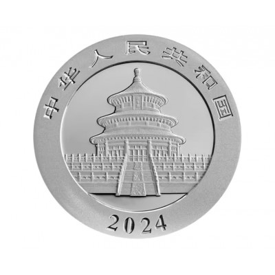 CHINE 100 Yuan Platine 3 grammes Panda 2024