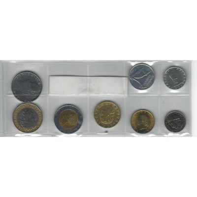 Italie série de 8 pièces de monnaie