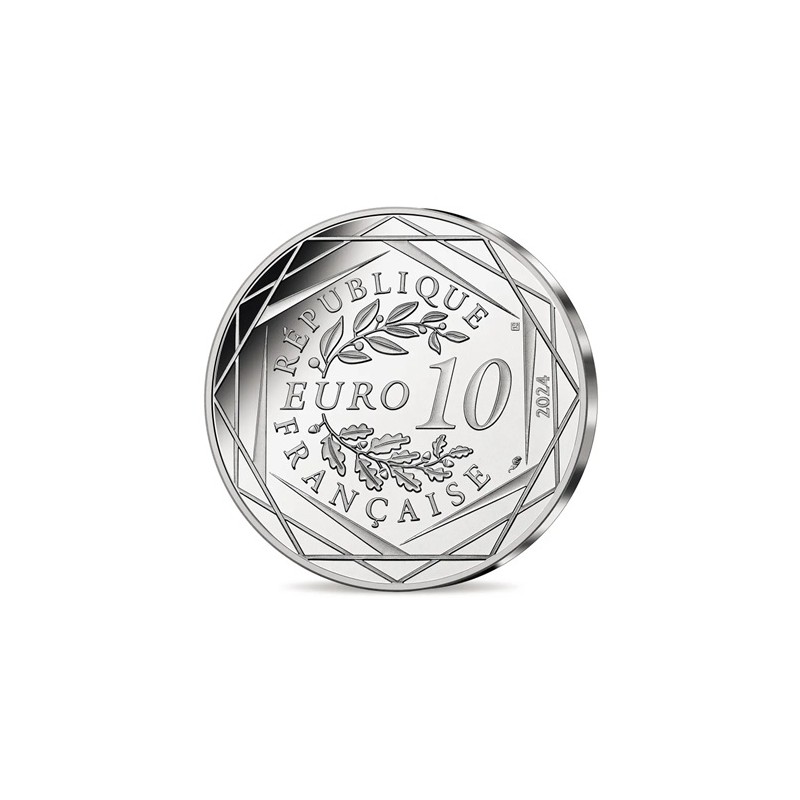 Pièce Commémorative 10 € Argent des JO Paris 2024- Grand Palais