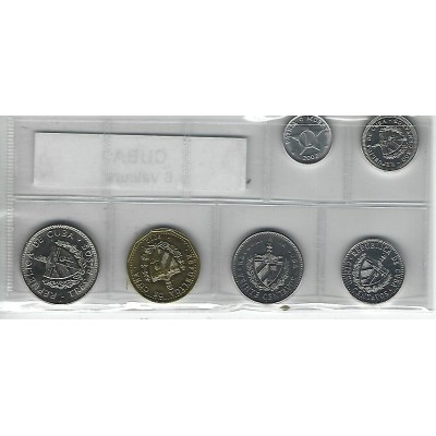 Cuba série de 6 pièces de monnaie