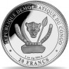 CONGO 20 Francs Argent 1 Once Vie Préhistorique Triceratops 2024