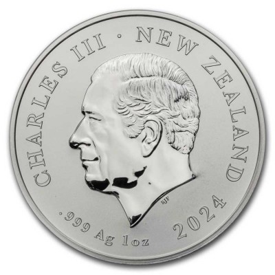 NOUVELLE ZELANDE 1 Dollar Argent 1 Once Kiwi Spécimen 2024