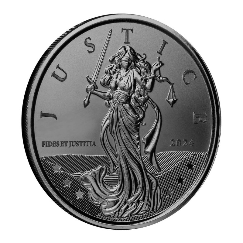 GIBRALTAR 1 Livre Argent 1 Once Lady Justice 2024 ⏰