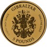 GIBRALTAR 5 Livres Or 1/10 Once Lady Justice 2024 ⏰