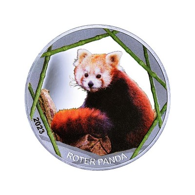 Médaille Argent 1 Once Panda Roux 2023