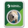 Médaille Argent Couleur 1 Once Zoo San Diego Ours Polaire TEP