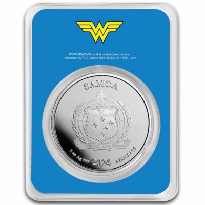 NIUE 2 Dollars Argent 1 Once Couleur DC Comics Wonder Woman 2024 ⏰
