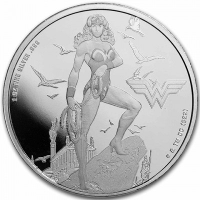 NIUE 2 Dollars Argent 1 Once BE DC Comics Wonder Woman 2024 ⏰