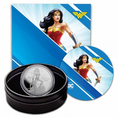 NIUE 2 Dollars Argent 1 Once BE DC Comics Wonder Woman 2024 ⏰