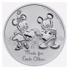 NIUE 2 Dollars Argent 1 Once Disney Mickey et Minnie 2023