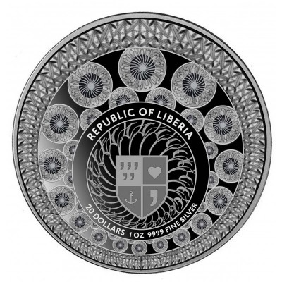 LIBERIA 20 Dollars Argent 1 Once Art Martial Taekwon-Do 2024