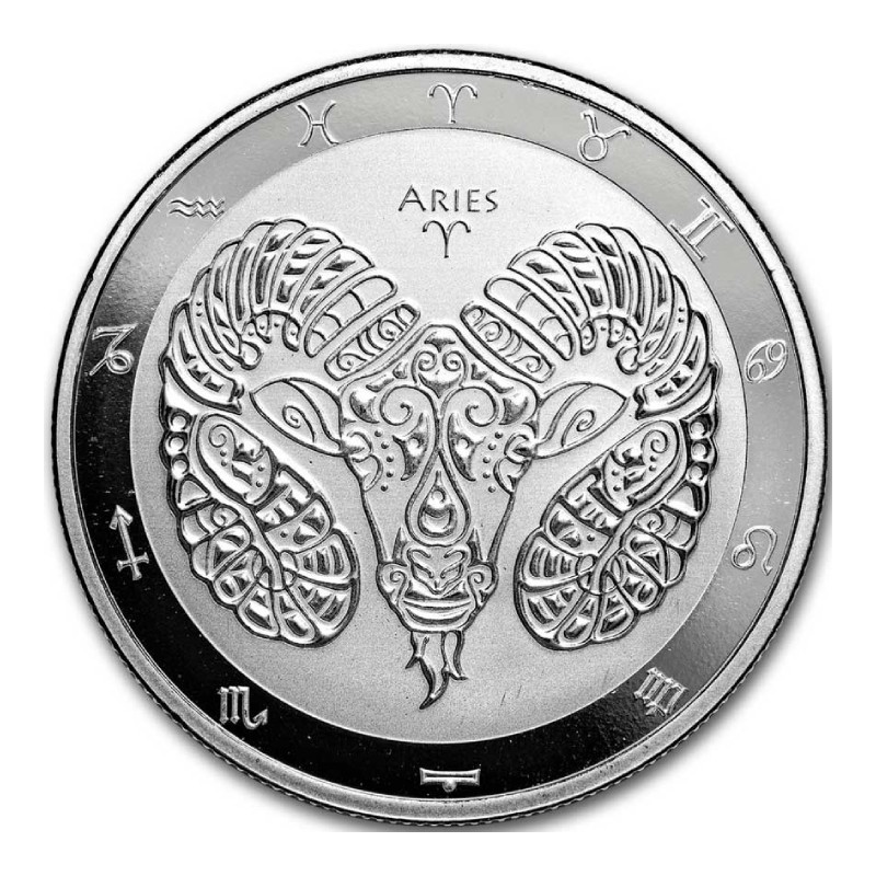 TOKELAU 5 Dollars Argent 1 Once Zodiaque 2024 Bélier ⏰