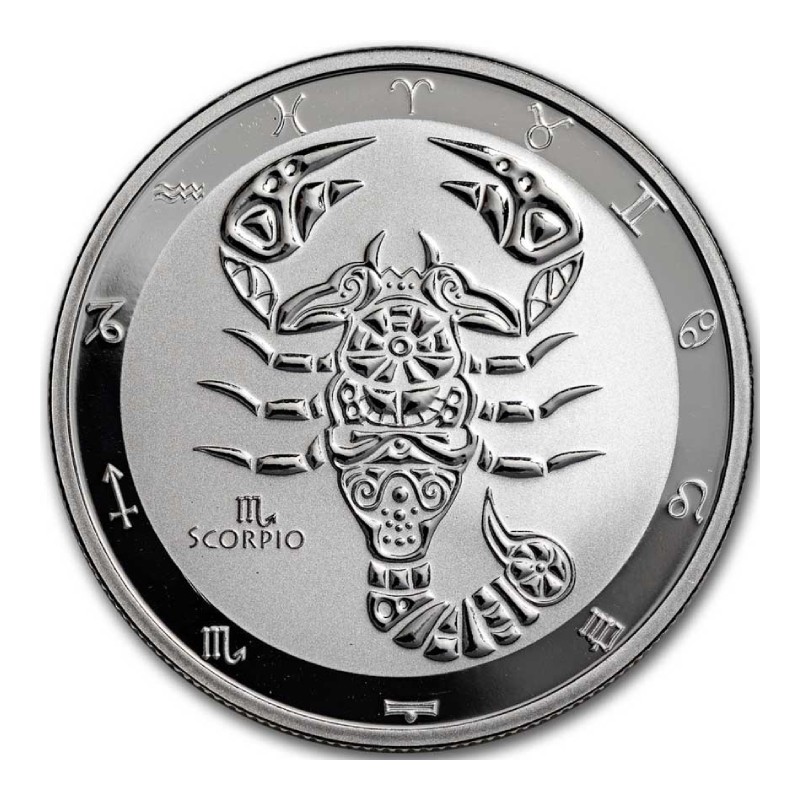 TOKELAU 5 Dollars Argent 1 Once Zodiaque 2024 Scorpion⏰