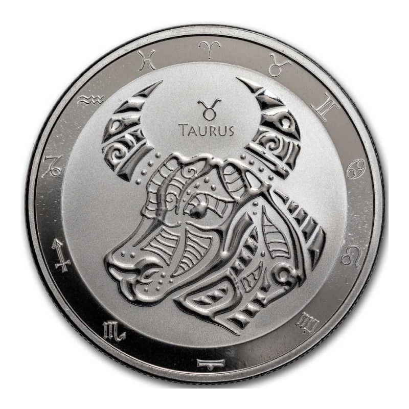 TOKELAU 5 Dollars Argent 1 Once Zodiaque 2024 Taureau⏰