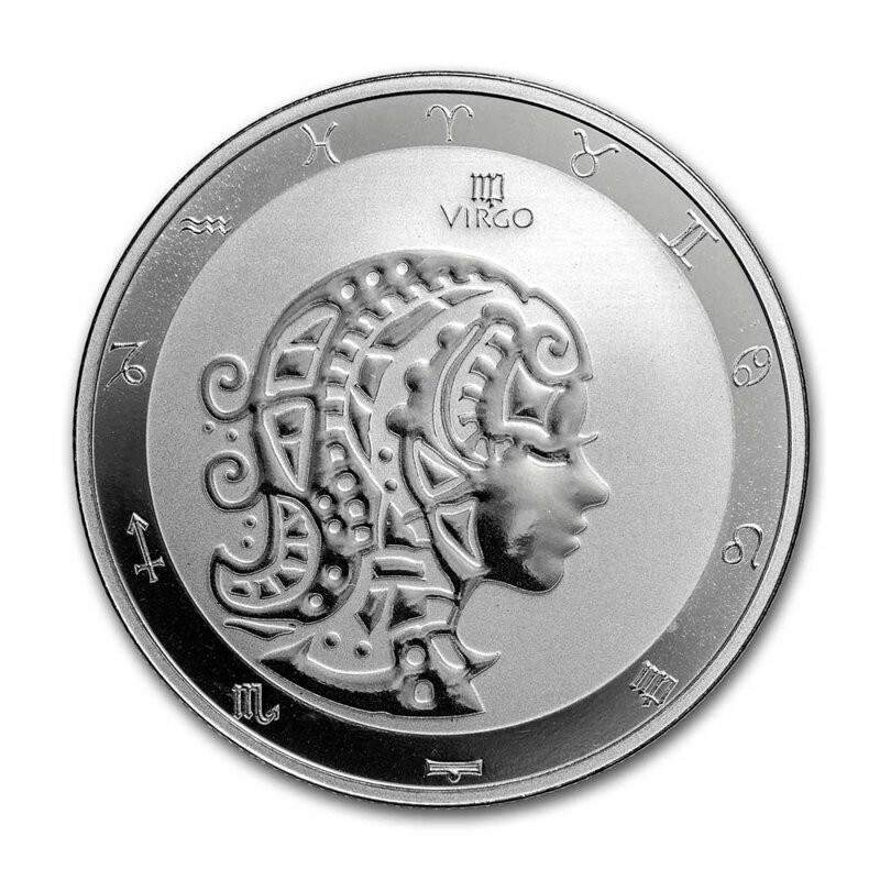 TOKELAU 5 Dollars Argent 1 Once Zodiaque 2024 Vierge⏰