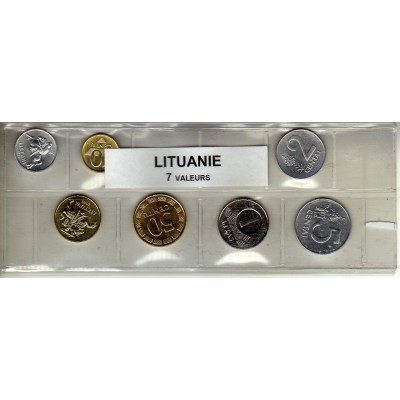 Lituanie série de 7 pièces...