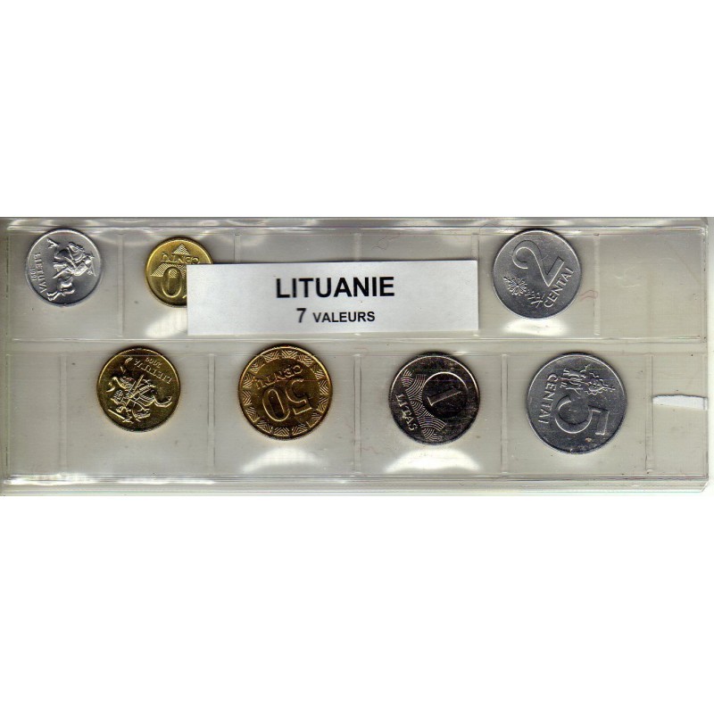Lituanie série de 7 pièces de monnaie