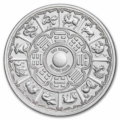 Médaille APMEX Argent 1 Once Année du Dragon 2024 TEP