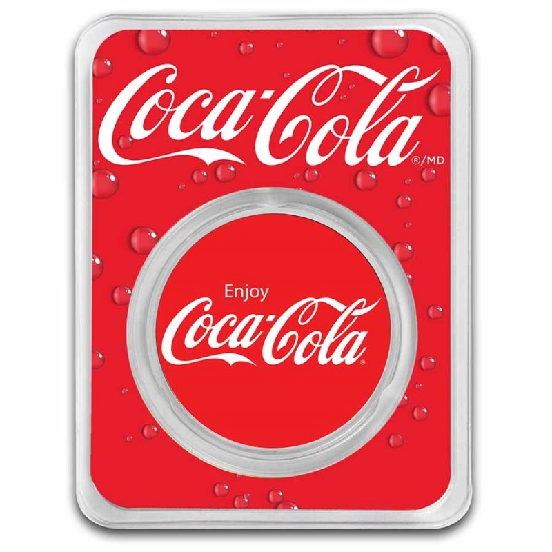Médaille Couleur Argent 1 Once Enjoy Coca-Cola TEP
