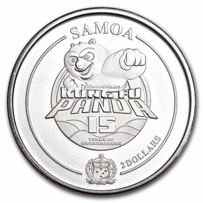 SAMOA 2 Dollars Argent 1 Once Kung Fu Panda 2024