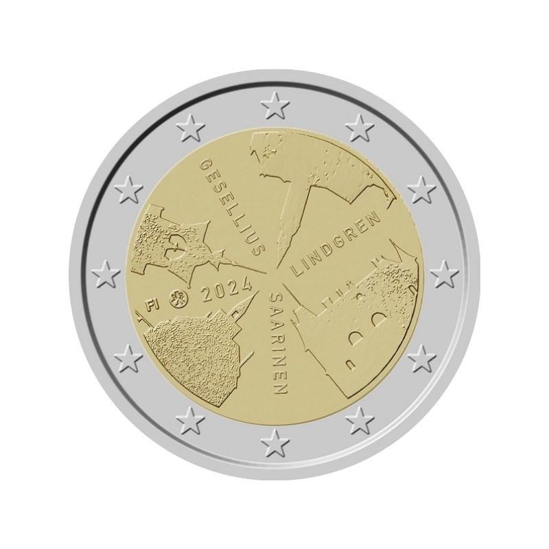 FINLANDE 2 Euro Architecture Finlandaise 2024 ⏰
