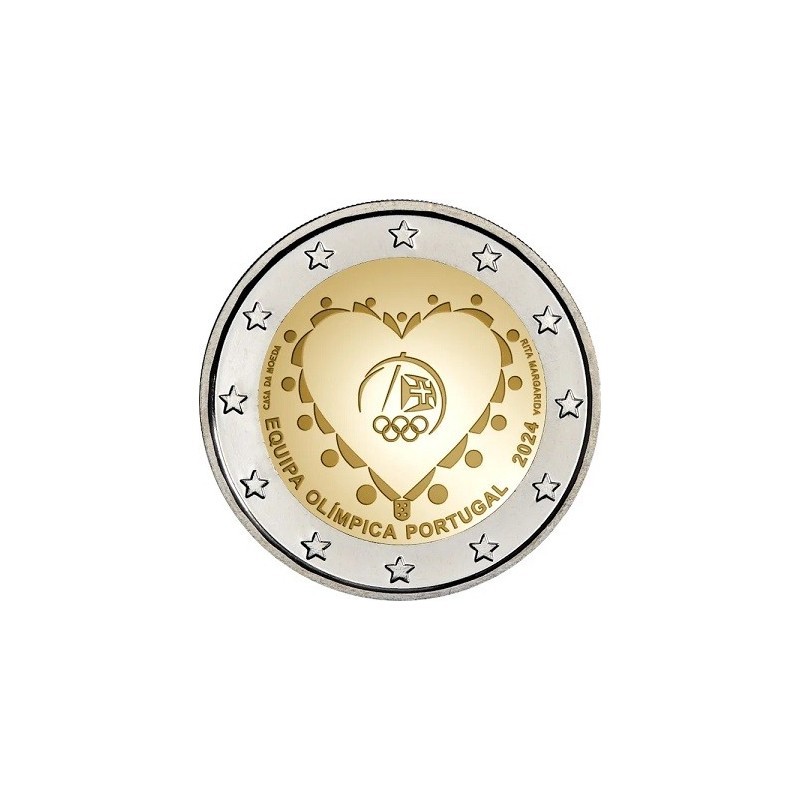 PORTUGAL 2 Euro L'équipe portugaise aux Jeux Olympiques de Paris 2024