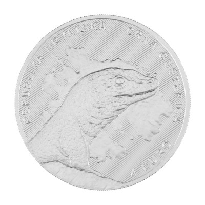 CROATIE 4 Euro Argent 1 Once Lézard Noir 2024 ⏰