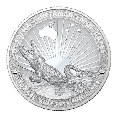 TOKELAU 5 Dollars Argent 1 Once Blister Paysages Sauvages Crocodile 2024