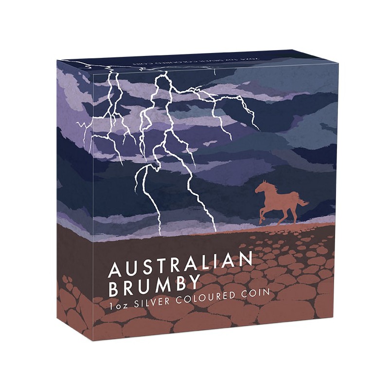 AUSTRALIE 1 Dollar Couleur Argent Brumby 2024
