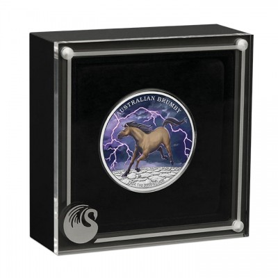 AUSTRALIE 1 Dollar Couleur Argent Brumby 2024