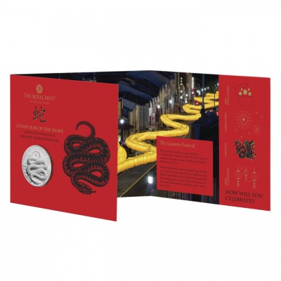 GRANDE BRETAGNE 5 Pounds Année du Serpent 2025