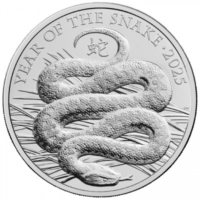 GRANDE BRETAGNE 5 Pounds Année du Serpent 2025 ⏰