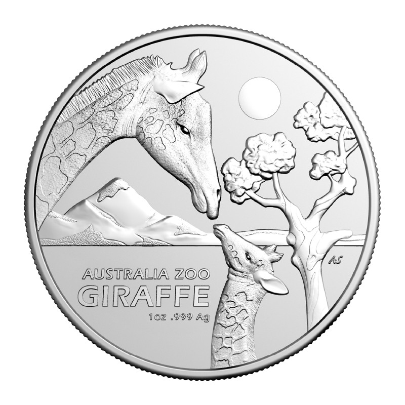 RAM AUSTRALIE 1 Dollar Argent 1 Once ZOO Girafe 2024 ⏰