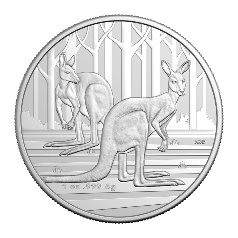 RAM AUSTRALIE 1 Dollar Argent 1 Once Kangourou 2024 ⏰
