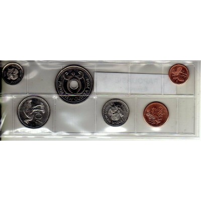 Papouasie série de 6 pièces de monnaie