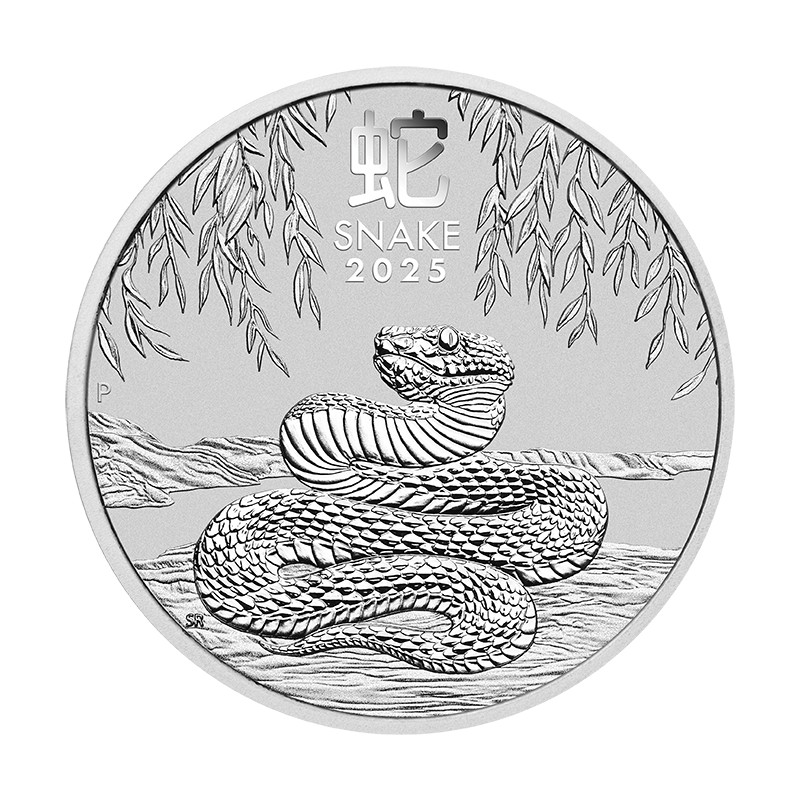 AUSTRALIE 50 Cents Argent 1/2 Once Année du Serpent 2025 ⏰
