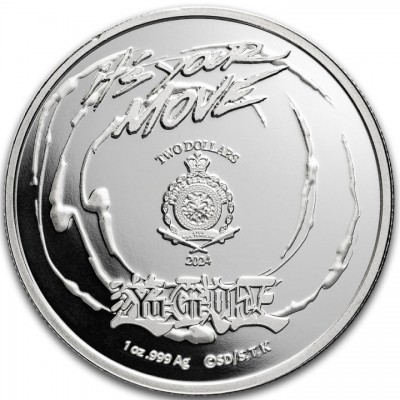 NIUE 2 Dollars Argent 1 Once Yu-Gi-Oh Téa Gardner 2024 TEP