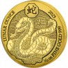 RWANDA 100 RWF Or 1/12 Once Année du Serpent 2025
