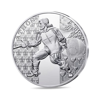 FRANCE Alexandre Dumas 10 Euro Argent les Trois Mousquetaires Athos 2024