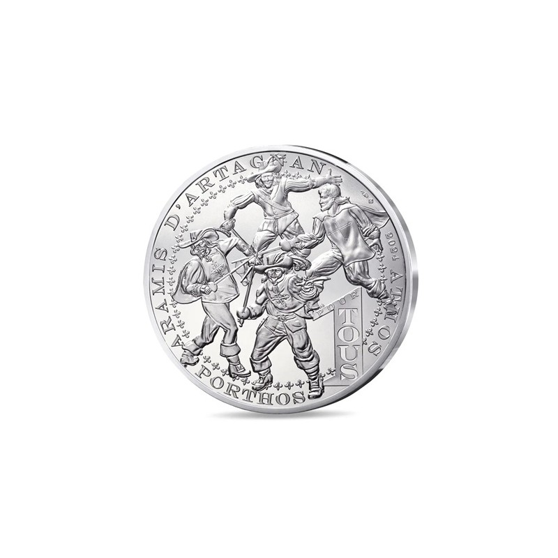 FRANCE Alexandre Dumas 100 Euro Argent les Trois Mousquetaires 2024 ⏰