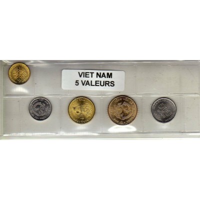 Vietnam série de 5 pièces de monnaie