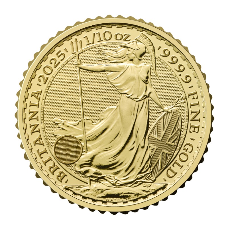 GRANDE BRETAGNE 10 Pounds Or 1/10 Once Britannia 2025 ⏰