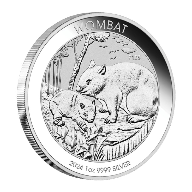 AUSTRALIE 1 Dollar Argent 1 Once Wombat 2024