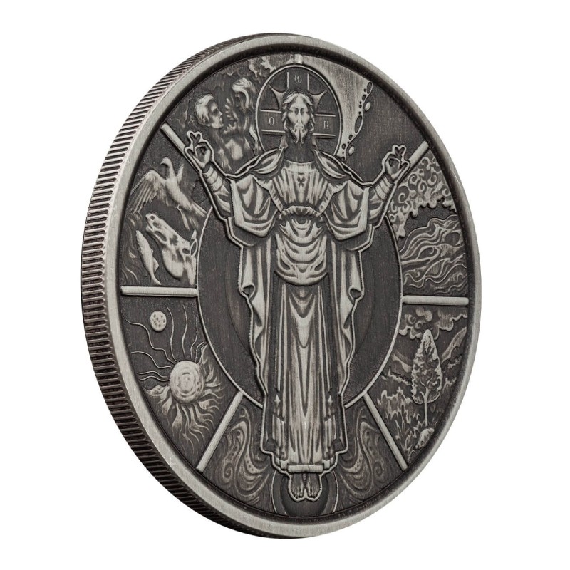 SAMOA 2 Dollars Argent Antique 1 Once le Créateur 2024 ⏰