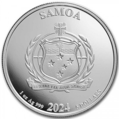 SAMOA 5 Dollars Argent 1 Once DC Comics le Joker2024 ⏰