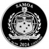 SAMOA 2 Dollars Argent Couleur 1 Once Street Fighter 2024