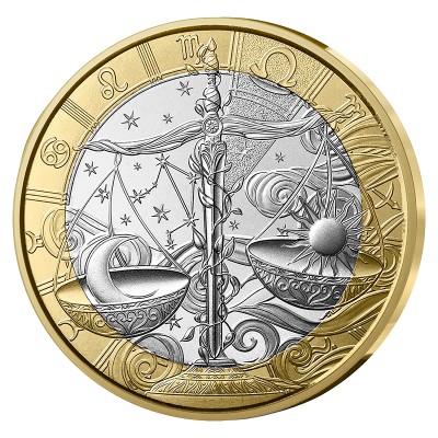 FRANCE Astrologie 5 Euro Argent Balance 2025 ⏰
