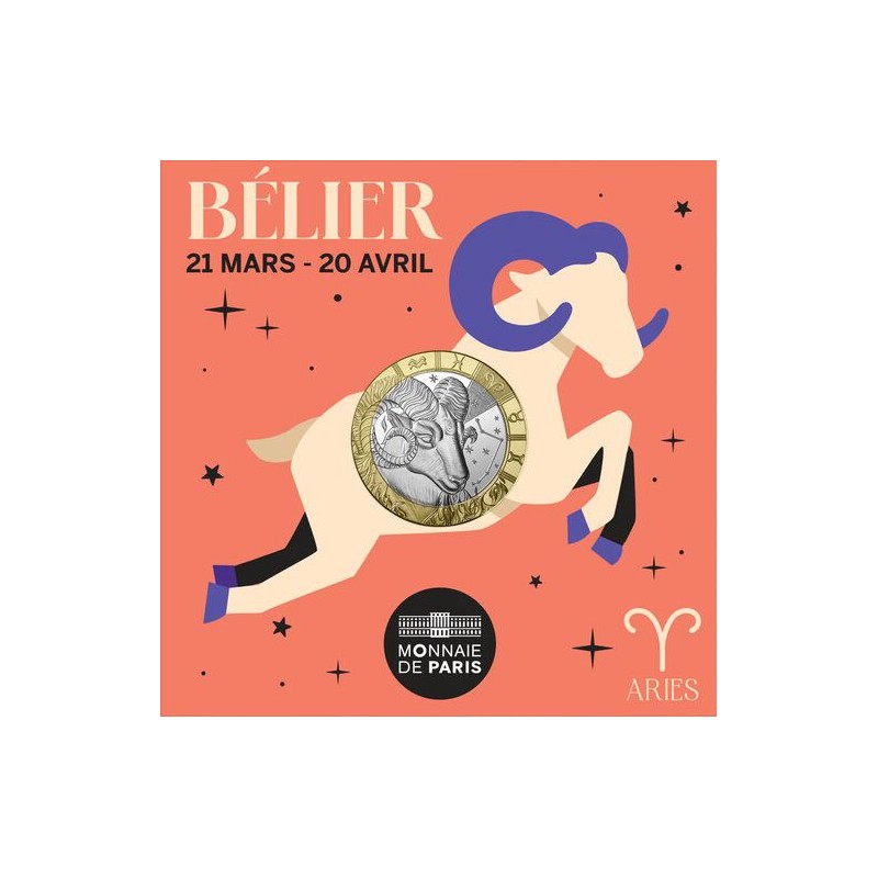 FRANCE Astrologie 5 Euro Bélier 2025