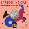 FRANCE Astrologie 5 Euro Argent Capricorne 2025 ⏰